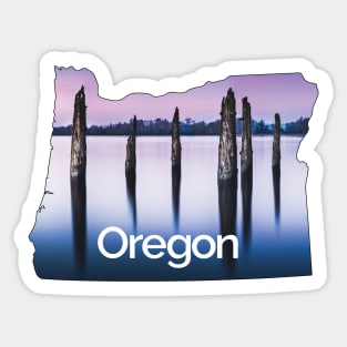 Portland Oregon Destination Landscape Sticker - Kelly Point Sticker